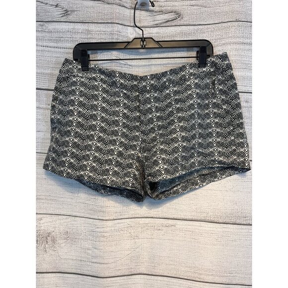 Joie Black & White Linen/Silk Shorts Size L - Picture 1 of 4